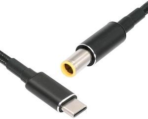 Cablecc 100W Type C USB-C Input to 20V DC 7.9*5.4mm Output Power 20V 5A 65W PD Charge Cable compatible with Laptop