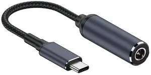 Cablecc DC Jack 5.5X2.5mm Input to USB-C Type-C Power 100W Charge Cable for Laptop Phone PD9V 5V 20V