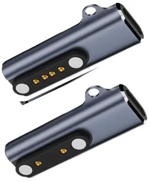 Cablecc 2pcs/lot Magnetic Smart Watch Charging Adapter USB Type-C to Pitch 7.62mm with 2-Pin 4-Pin Compatible with Bone Conduction Headphone