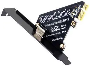 Cablecc PCI-Express 4.0 PCIE 1x to Oculink SFF-8612 SFF-8611 Host Card for U.2 SSD eGPU External Graphics Card Dock