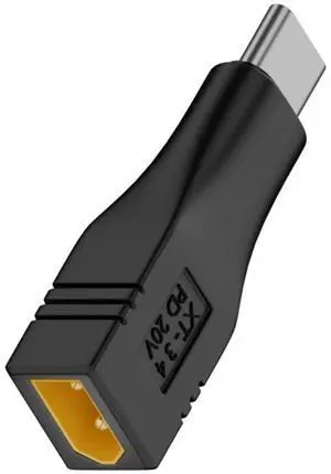 Cablecc Type-C Male Input 100W 20V 5A PD to XT30 Male Output SC100 Protocol Fast Charging Adapter for RC Lipo Battery Quadcopter