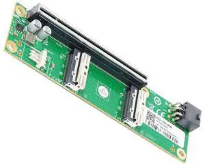 Cablecc Dual MCIO 8i Mini Cool Edge IO SFF-TA-1016 to PCIE5.0 PCI-Express 16x VROC Adapter for Mainboard SSD Graphics Card