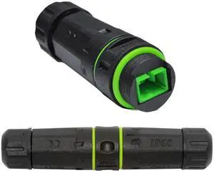 Cablecc M20 Locking IP68 Waterproof SC Female to SC Female Singlemode Fiber Optic Patch Internet Networking Extension Adapter Coupler