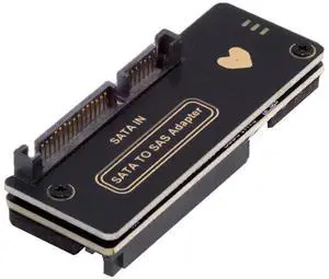 Cablecc SFF-8482 SAS 29Pin to 7+15 22Pin SATA Hard Disk Drive Raid Adapter with Chipset and Power Port