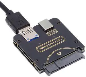 Cablecc SFF-8482 SAS 29Pin to USB 3.0 5Gbps Hard Disk Drive Raid Adapter with Chipset and Power Port (Need 12V/3A Power Supply)
