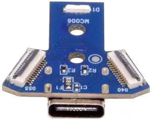 Cablecc DIY Solder Type-C Female Socket Replace Micro-USB 5Pin for PS4 DualShock JDS-040 JDS-055 Repair Part Board Connector Module
