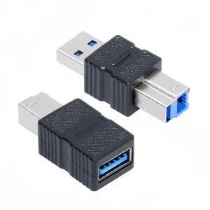 Cablecc 2pcs/lot USB 3.0 Type-B Male to USB3.0 Type-A Male Female Adapter Extension 5Gbps for Disk SSD Camera Data