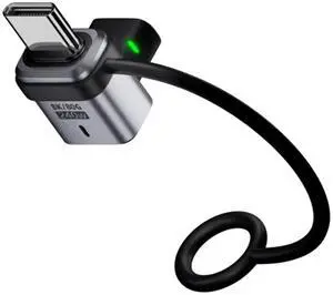 Cablecc 90 Degree USB5.0 80Gbps Male to Female Low Profile Down Up Angled Extension Adapter with Lanyard Keychain 240W 16K 8K 5K Compatible with USB4.0 Thunderbolt3/4/5