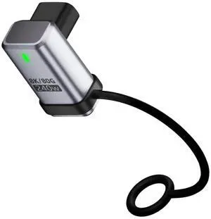 Cablecc 90 Degree Angled USB5.0 80Gbps Female to Female Extension Adapter with Lanyard Keychain 240W 16K 8K 5K Compatible with USB4.0 Thunderbolt3/4/5