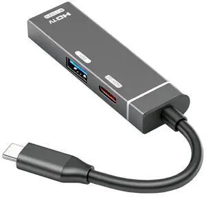 Cablecc USB-C Type-C to HDMI 4K@120hz USB 3.0 OTG Converter HDTV Multiport Adapter with Female PD 100W Power Port