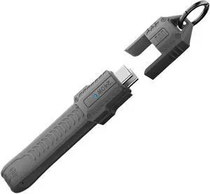 Cablecc USB5.0 80Gbps Flat Slim FPC Cable 240W 16K@30hz 8K 60Hz 5K Lanyard Strap Chain Compatible with 40Gbps USB4.0 Thunderbolt3/4/5 (Grey Color)