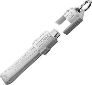Cablecc USB5.0 80Gbps Flat Slim FPC Cable 240W 16K@30hz 8K 60Hz 5K Lanyard Strap Chain Compatible with 40Gbps USB4.0 Thunderbolt3/4/5 (White Color)