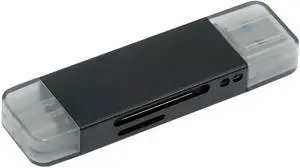 Cablecc USB 3.0 & Type-C to TF T-Flash Card & SD Card Reader Writer for Camera & Laptop & Tablet & Mate Serial Phone