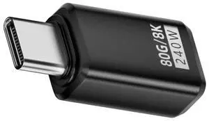 Cablecc USB5.0 80Gbps Male to Female Extension Adapter with 240W 16K 8K 5K Compatible with USB4.0 Thunderbolt3/4/5