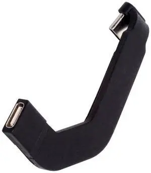 Cablecc Angled Type-C Male to USB-C Female Extension Ultra Slim Data Cable Connector Protector 65W Fast Charge for Tablet Phone