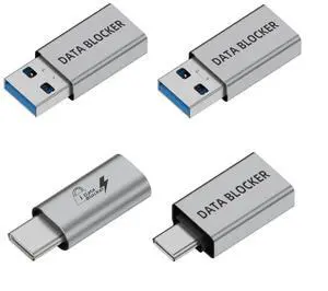 Cablecc 4pcs/lot USB 3.1 Data Blocker Type-A Male Female to USB-C Male Female Elimination Data Protect Against Juice-Jacking Refuse Hacking Adapter Only for Power Charge