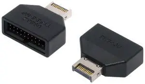 Cablecc Overmold Type-E IDC Socket USB 3.1 Front Panel Header to USB 3.0 20Pin Header Extension Adapter with CH334P