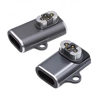 Cablecc 2pcs/lot Magnetic Charging Adapter USB Type-C to 4-Pin Horizontal Vertical Rhomboid Contacts Compatible with Bone Conduction Headphone S70