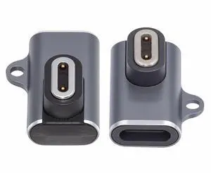 Cablecc 2pcs/lot Magnetic Smart Watch Charging Adapter Horizontal USB Type-C to 2-Pin Compatible with IMOO Z6 Z6S Z6Pro Z7 Z7A Z7S Z8 Z8A Z9 Z10 Z11