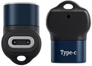 Cablecc 2pcs/lot Magnetic Smart Watch Charging Adapter Vertical USB Type-C to 2-Pin Compatible with IMOO Z6 Z6S Z6Pro Z7 Z7A Z7S Z8 Z8A Z9 Z10 Z11