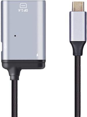 KAIBOXIXI USB-C Type C to Mini DP Displayport Monitor Converter Adapter 4K 2K 60hz with Female PD Power Port
