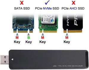 KAIBOXIXI USB 3.0 to Nvme M-key M.2 NGFF SSD External PCBA Conveter Adapter Card Flash Disk Type