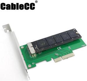 Cablecc  PCI Express PCI-E  to 2013 2014 2015 Apple Macbook Pro Air SSD Convert Card for A1493 A1502 A1465 A1466