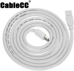 Cablecc 6ft Mini DisplayPort male to Mini DP DisplayPort Female extension cable 1.8m Apple iMac & LED Cinema Display