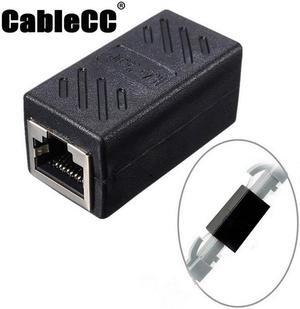 Cablecc CAT6 RJ45 Female to Female Lan Connector Ethernet Network Cable Extension Adapter With Shield