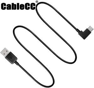 Cablecc 100cm Right Angled USB 3.1 Type C USB-C to USB 2.0 Cable 90 Degree Connector for Tablet  & Mobile Phone