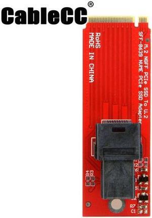 Cablecc  U.2 U2 Kit SFF-8639 NVME PCIe SSD Adapter for Mainboard Intel SSD 750 p3600 p3700 M.2 SFF-8643 Mini SAS HD