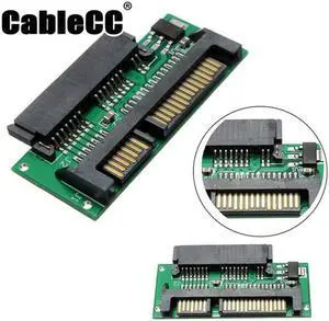 Cablecc  1.8" Micro SATA SSD HDD Hard Disk Drive to 2.5" SATA Laptop Notebook Adapter PCB