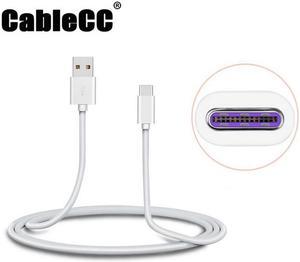 Cablecc Fast Charge 5V 5A TypeC USBC to USB 20 Data Cable for Tablet  Phone  Huawei Mate 9  P10
