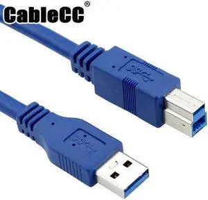 Cablecc New USB 3.0 Standard A Type Male to B Type Male cable 1m For external Hard disk
