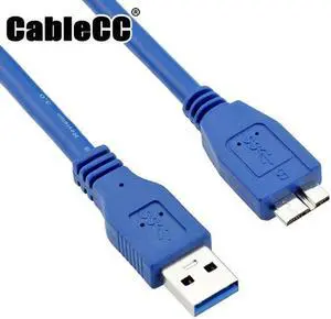 Cablecc USB 3.0 Standard A Type Male to Micro B Male cable 1m