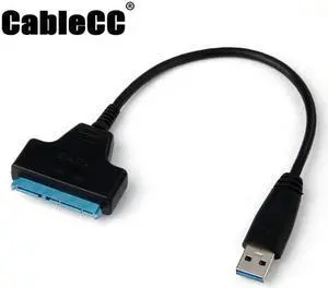 Cablecc Super speed 5Gbps USB 3.0 to SATA 22 Pin Adapter Cable for 2.5" Hard disk driver SSD