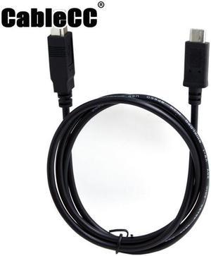 Cablecc USB-C USB 3.1 Type C Male Connector to USB 2.0 B Type Male Data Cable for Cell Phone & Macbook & Laptop