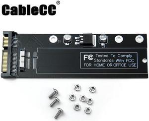 Cablecc  PCBA 12+6pin SSD HDD to SATA 22Pin Hard Disk Cartridge Drive for Apple 2010 2011 Macbook Air A1369 A1370 SSD