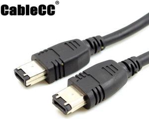 Cablecc 6 PIN / 6PIN FireWire 400 - FireWire 400 6-6 ilink Cable IEEE 1394 1.8m Black