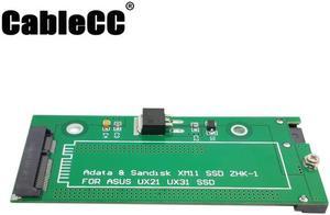 Cablecc  SATA 22P 7+15 to MSATA Mini PCI-E PCBA Assembly only for UX31 UX21 XM11 SSD Solid State Disk