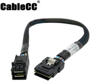 Cablecc  Internal Mini SAS SFF-8087 to mini sas High Density HD SFF-8643 data Server hard disk raid Cable 50cm