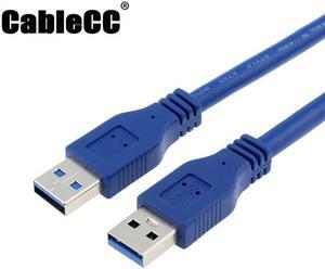 Cablecc New Super USB 3.0 Standard A Type Male to Male cable 1m