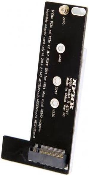 Cablecc M.2 NGFF M-Key NVME SSD Convertor Card for 2014 Macbook Mini A1347 MEGEN2 MEGEM2 MEGEQ2