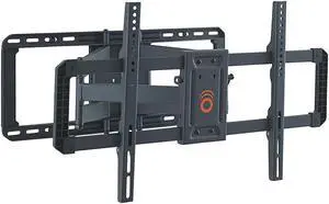 ECHOGEAR Full Motion Articulating TV Wall Mount Bracket for 42"-80" TVs - Easy To Install On 16" or 24" Studs & Features Smooth Articulation, Swivel, & Tilt - EGLF2