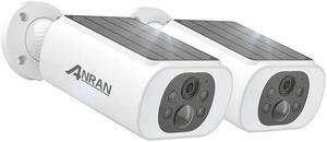 ANRAN 2K 3MP HD Surveillance Camera Outdoor Battery with Solar Panel, Color Night Vision, 2-Way Audio, C3- kit