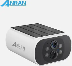 ANRAN 4K Surveillance Camera Outdoor Battery with Solar Panel, Color Night Vision, 2-Way Audio, PIR dectection, C3