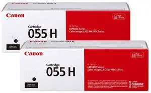 Canon 2 Pack CRG 055 High Yield Capacity Toner Cartridge for MF745, 743, 741, Black,7600 Pages Yield Canon 2 Pack CRG 055 High Yield Capacity Toner Cartridge for MF745, 743, 741, Black,7600 Pages Yield
