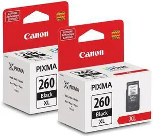 2 Pack PG-260XL Black Ink Cartridge 2 Pack PG-260XL Black Ink Cartridge