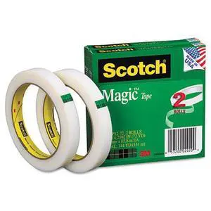 Scotch Magic Tape 810-2P12-72 1/2" x 2592" 2-Pack Scotch Magic Tape 810-2P12-72 1/2" x 2592" 2-Pack