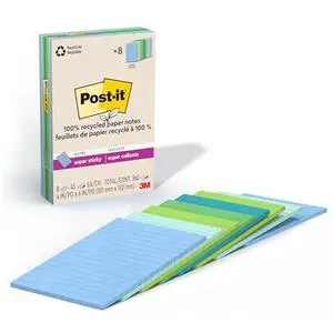 3M Post-it Super Sticky Notes 4x6 8-Pack 3M Post-it Super Sticky Notes 4x6 8-Pack